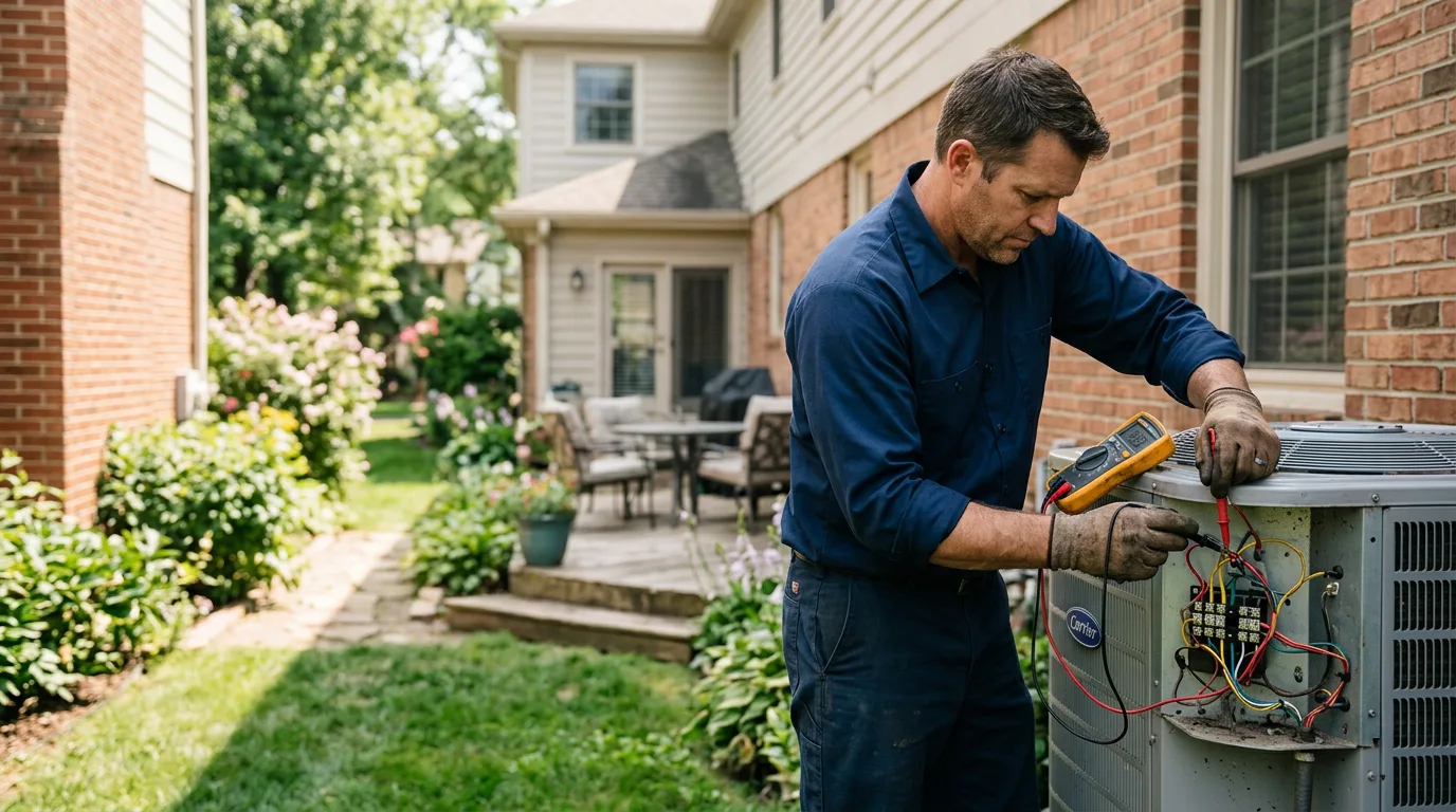 HVAC technician working near Belews Creek, NC